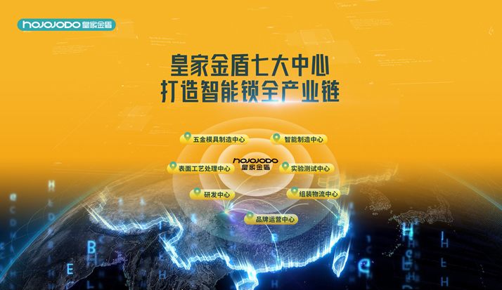 皇家金盾三大基地七大中心 打造智能锁全产业链